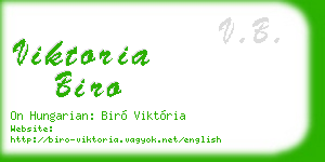 viktoria biro business card