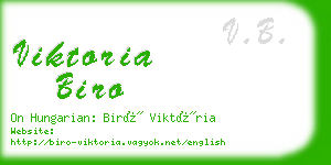 viktoria biro business card